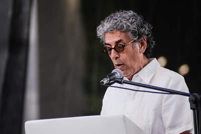 Lectura de Francisco Nájera (Guatemala). © #25FIPM. Photo: Sara Marín