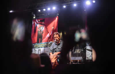 Lectura de Omar Pérez (Cuba). © #25FIPM. Photo: Sara Marin