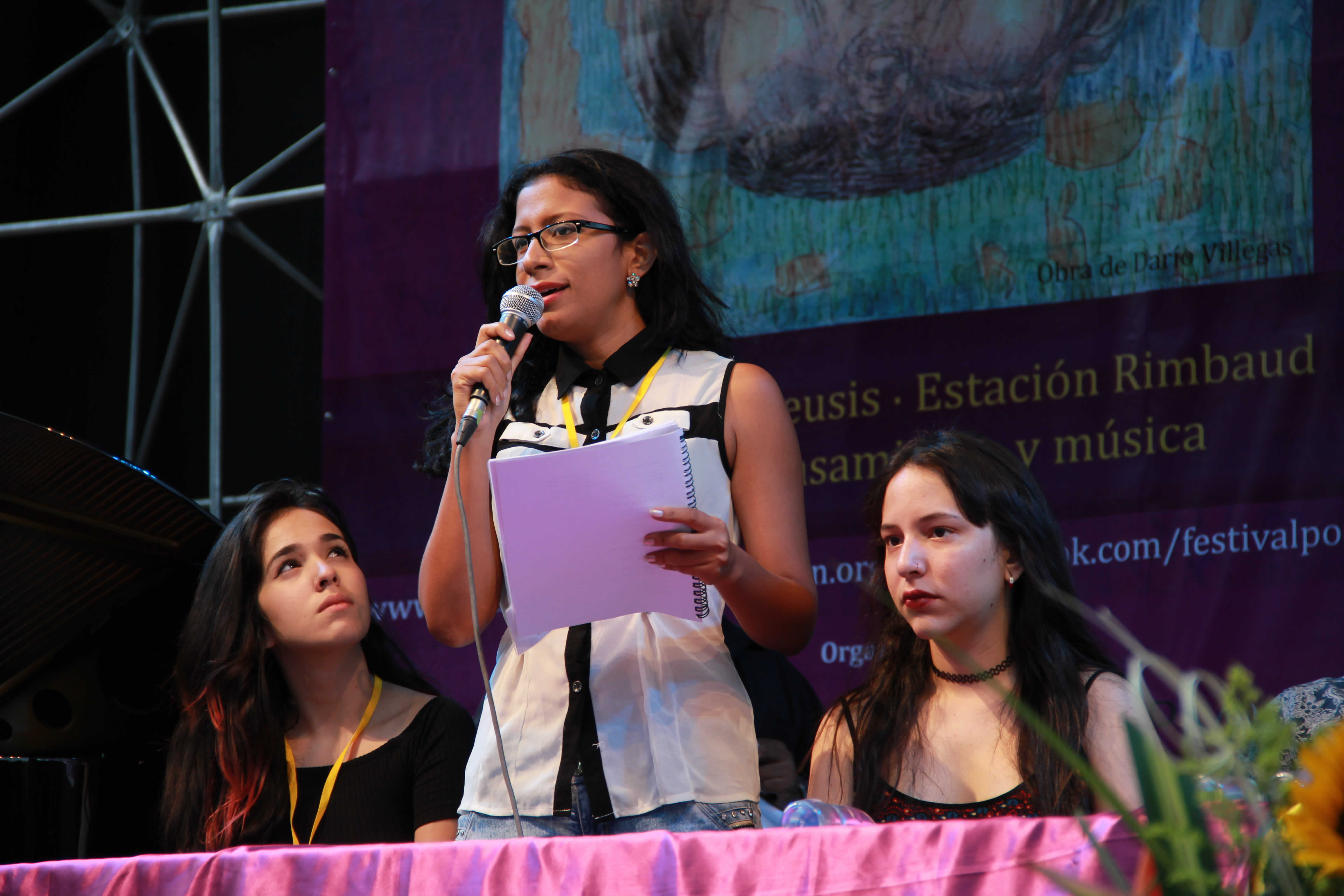 Lina Trujillo, Annabell Manjarrés, Daniela Prado. © Nidia Naranjo