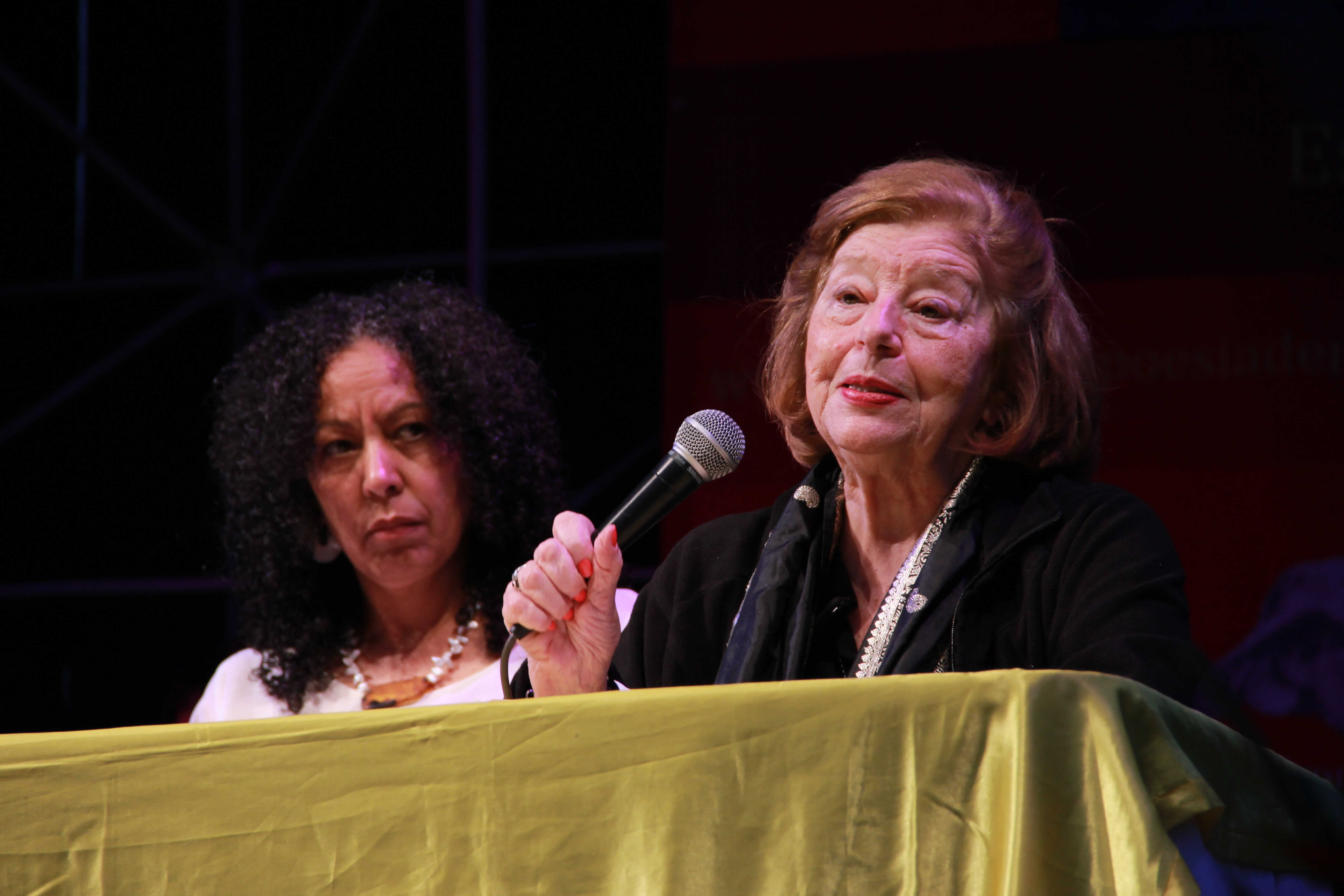 Marianela Medrano (República Dominicana), Graciela Maturo (Argentina). © Nidia Naranjo