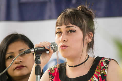 Lucía Parias  (Colombia), Denisse Vega (Perú). © Sara Marin