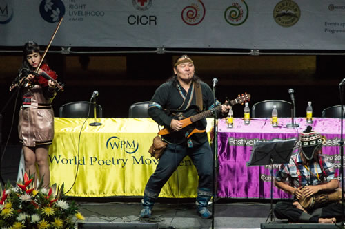 Saidash  Begzy Oglu Mongush (Tuva-Rusia), Lina Trujillo (Colombia), James Rodríguez (Colombia). © Sara Marin