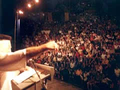 Lectura de Ernesto Cardenal en la Clausura del XV Festival