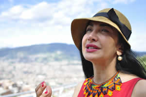 Maram Al-Masri (Siria). Fotografía: Festival de Poesía de Medellin