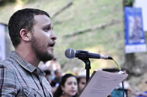 Ronald Cano. Fotografía de Festival de Poesía de Medellin