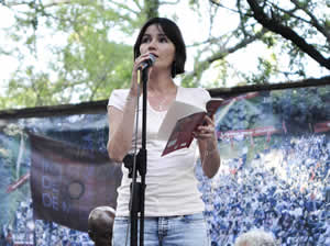 Luz Andrea Castillo. Fotografía de Festival de Poesía de Medellin