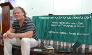Magnus William-Olsson (Suecia)
. Fotografía: Festival de Poesía de Medellin